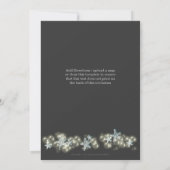 Invitation mariage gris bleu fiançailles (Dos)