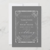 Invitation Mariage Gris Sterling (Devant)