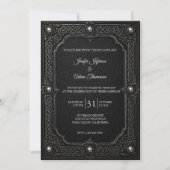 Invitation Mariage Halloween Gothique Celtique (Devant)