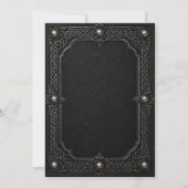 Invitation Mariage Halloween Gothique Celtique (Dos)