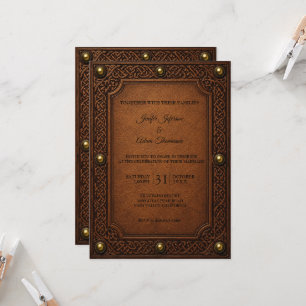 Invitation Mariage Halloween gothique celtique