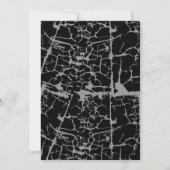 Invitation Mariage Halloween Squelette Coeur mains gothique (Dos)