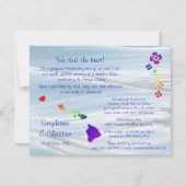 Invitation Mariage Hawaïen (Devant)