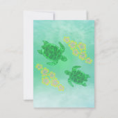 Invitation Mariage Hawaïen Honu (Dos)