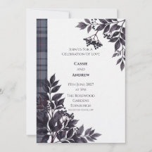 Mariage Highland Elderberry et Tartan Moderne