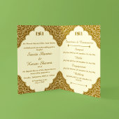 Invitation Mariage hindou indien de style traditionnel