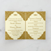 Invitation Mariage hindou indien de style traditionnel (Intérieur)