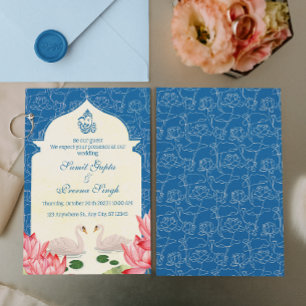 Invitation Mariage hindou indien élégant