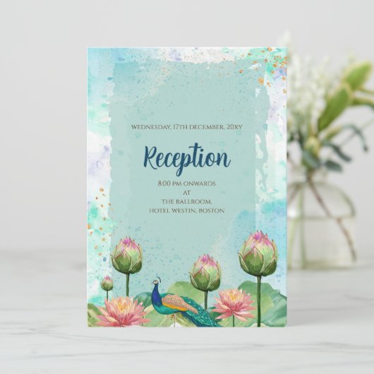 Invitation Mariage hindou numérique indien (Debout devant)