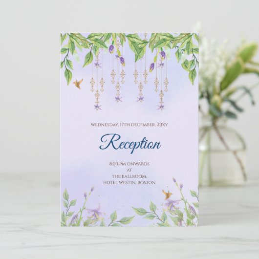 Invitation Mariage hindou numérique indien (Debout devant)