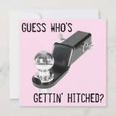 Invitation - Mariage - "Hitched" (Devant)