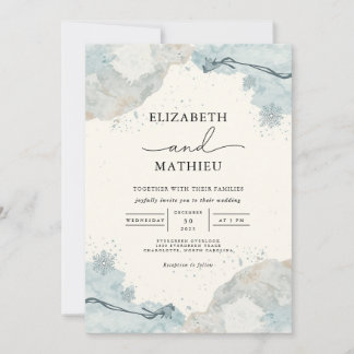 Invitation Mariage hivernal Ethereal Frost