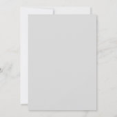 Invitation Mariage hivernal orné d'argent (Dos)