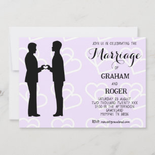 Invitation Mariage homosexuel, deux chambres