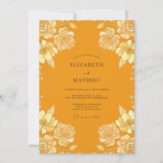 Invitation Mariage Honey Rose (Devant)