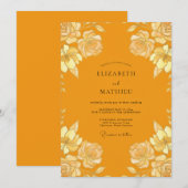Invitation Mariage Honey Rose (Devant / Derrière)