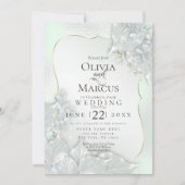 Invitation MARIAGE | Honeydew Green Pearl Shimmer (Devant)