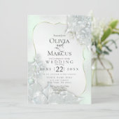 Invitation MARIAGE | Honeydew Green Pearl Shimmer (Debout devant)