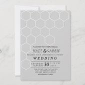 Invitation Mariage Honeypeb moderne (Devant)