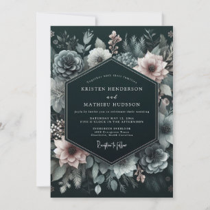 Invitation Mariage Hunter Blush Umbral