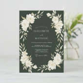 Invitation Mariage Hunter Cream Petal (Debout devant)
