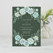 Invitation Mariage Hunter Icy Petal (Debout devant)