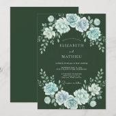Invitation Mariage Hunter Icy Petal (Devant / Derrière)
