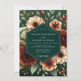 Invitation Mariage Hunter Rust Moody Bloom