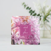 Invitation Mariage Hyacinthe Rose (Debout devant)