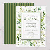 Invitation Mariage Hydrangea Blanche (Devant / Derrière)