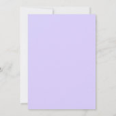 Invitation Mariage Hydrangea Bleu et Lavande Clair (Dos)