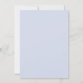 Invitation Mariage Hydrangea Bleu Poudre Romantique (Dos)