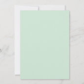 Invitation Mariage Hydrangea Eucalyptus Azur Menthe (Dos)