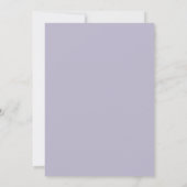 Invitation Mariage Hydrangea Eucalyptus Indigo Lavande (Dos)