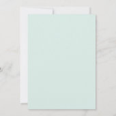 Invitation Mariage Hydrangea Mauve Pervenche Eucalyptus (Dos)