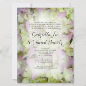 Invitation Mariage Hydrangea presque rose (Devant)