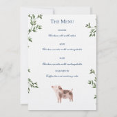 Invitation Mariage Illustré de Montagne Rustique  (Dos)
