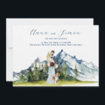 Invitation Mariage illustré de Rustic Mountain<br><div class="desc">Donnez le ton à votre mariage de montagne de rêve avec cette invitation à l'aquarelle peinte à la main, avec un paysage alpin à couper le souffle. Parfait pour les mariages rustiques, en plein air et aventuriers, ce design personnalisé saisit la beauté de la nature avec des pics vertigineux, des...</div>