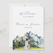 Invitation Mariage illustré de Rustic Mountain (Devant)