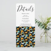 Invitation Mariage Impression Animale Éclaboussure Féline (Debout devant)