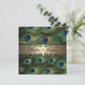 Invitation Mariage indien de Peacock (Debout devant)