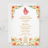 Invitation Mariage indien hindou Ganesha (Devant)