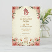 Invitation Mariage indien hindou Ganesha (Debout devant)