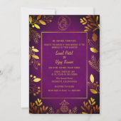 Invitation Mariage indien hindou Ganesha (Devant)