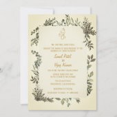 Invitation Mariage indien hindou Ganesha (Devant)