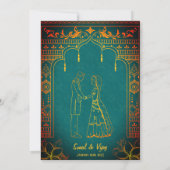 Invitation Mariage indien hindou Ganesha (Dos)