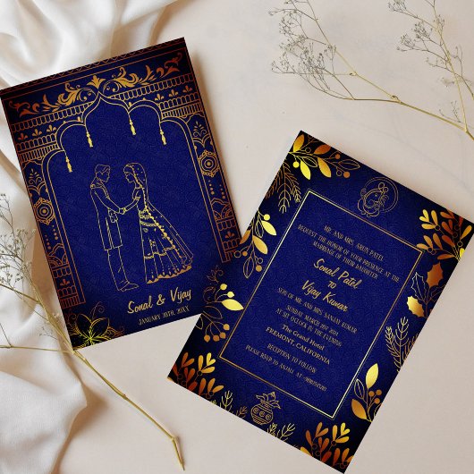 Invitation Mariage indien hindou Ganesha