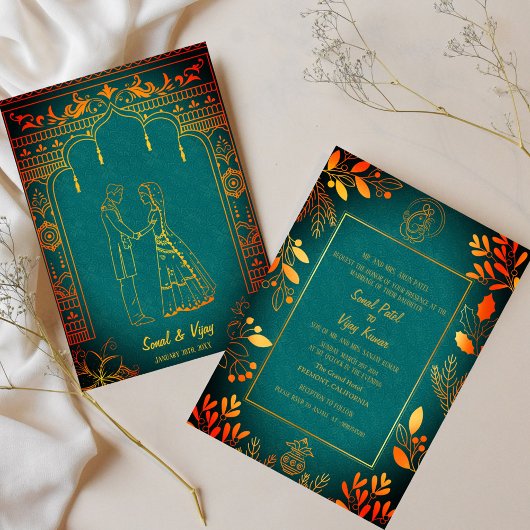 Invitation Mariage indien hindou Ganesha