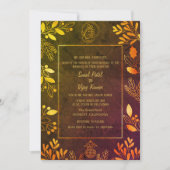 Invitation Mariage indien hindou Ganesha (Devant)