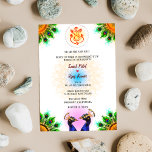 Invitation Mariage indien hindou Ganesha Peacock Pair blanc<br><div class="desc">Célébrez l'union des coeurs avec notre Faire-part de mariage indienne hindou, ornée du logo divin de Ganesha, des éléments roses délicats, et la présence royale d'une paire de paons dans le design. Cette invitation n'est pas seulement une faire-part, c'est une ode visuelle à la tradition, à l'amour et aux nouveaux...</div>